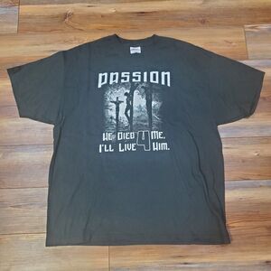 Vintage 90s Jesus Tee Sz XL Died 4 Me Live 4 Him T-Shirt Cross Crucifixion